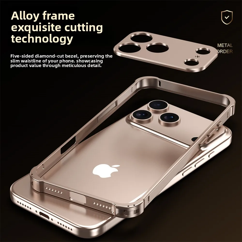 Metal Bumper Aluminum Frame Case - Оригинальный цветной алюминиевый сплав с металлическим